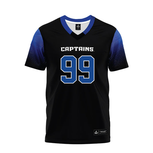 CNU - NCAA Football : Shaun Sanders Jr. - Black Premium Football Jersey-0