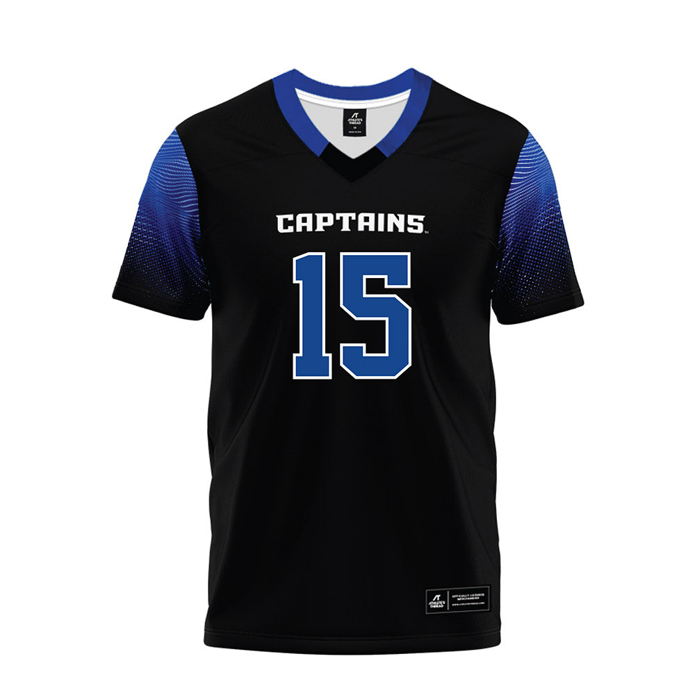 CNU - NCAA Football : Cooper Meads - Black Premium Football Jersey-0