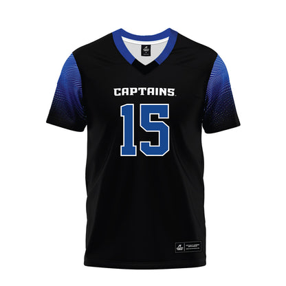 CNU - NCAA Football : Cooper Meads - Black Premium Football Jersey-0