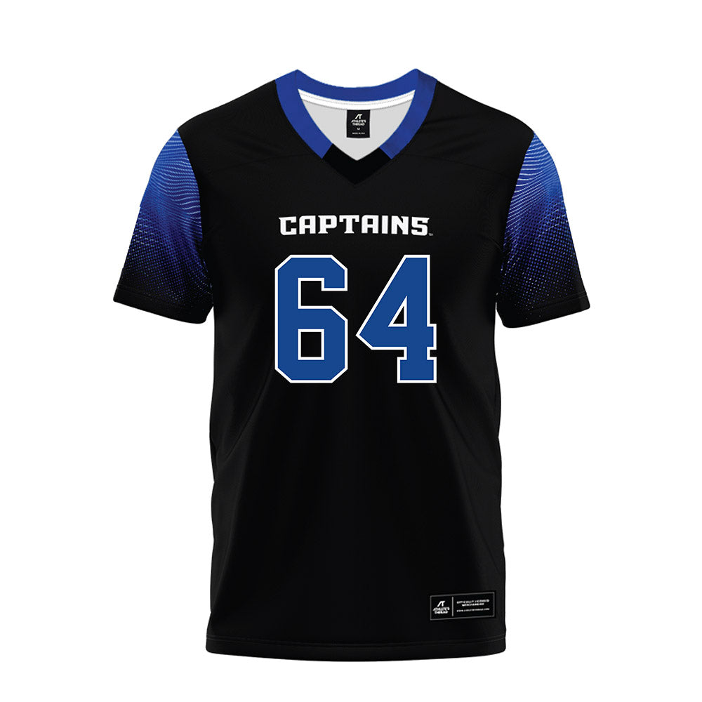 CNU - NCAA Football : Easton Bowman - Black Premium Football Jersey-0