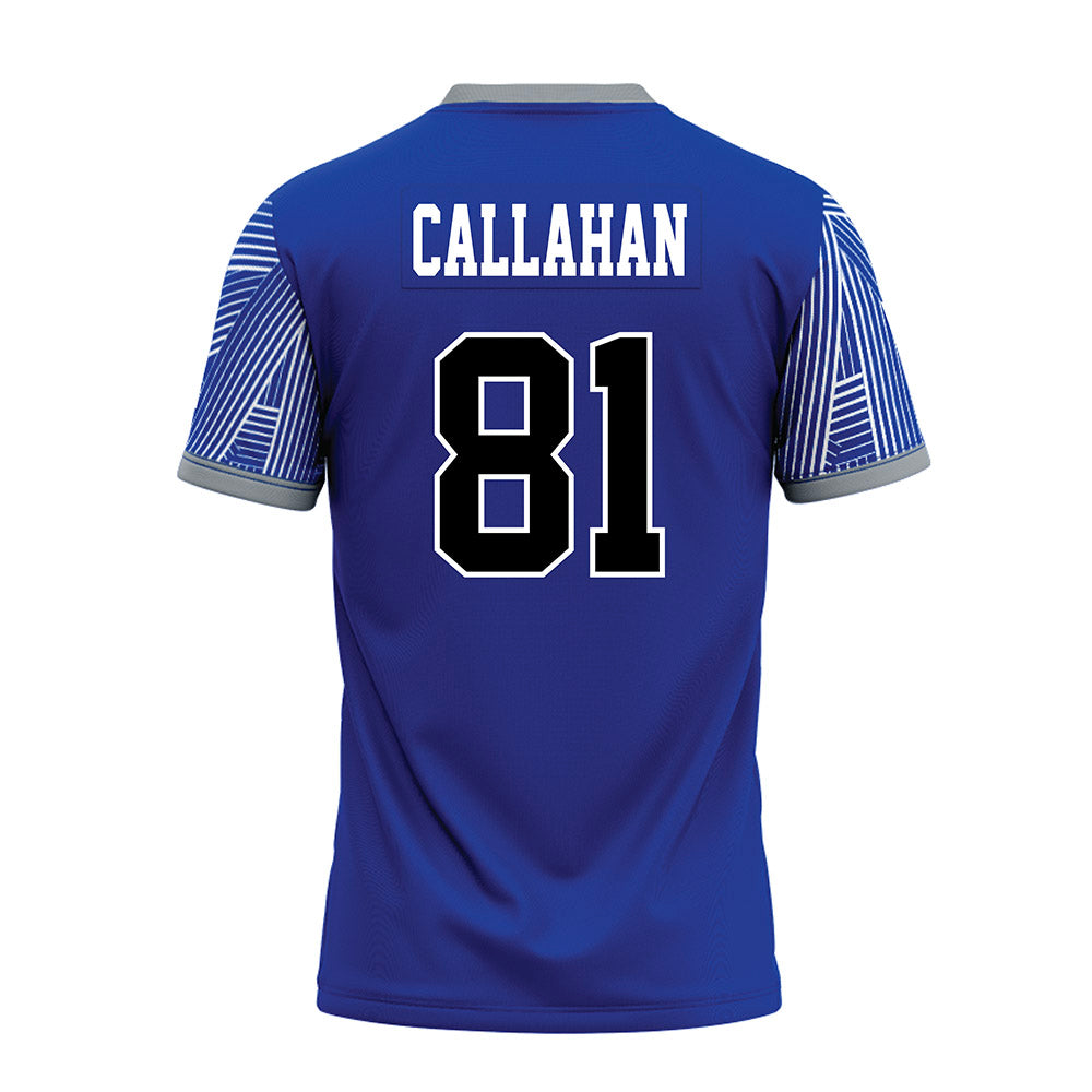 CNU - NCAA Football : Jordan Callahan - Blue Premium Football Jersey-1