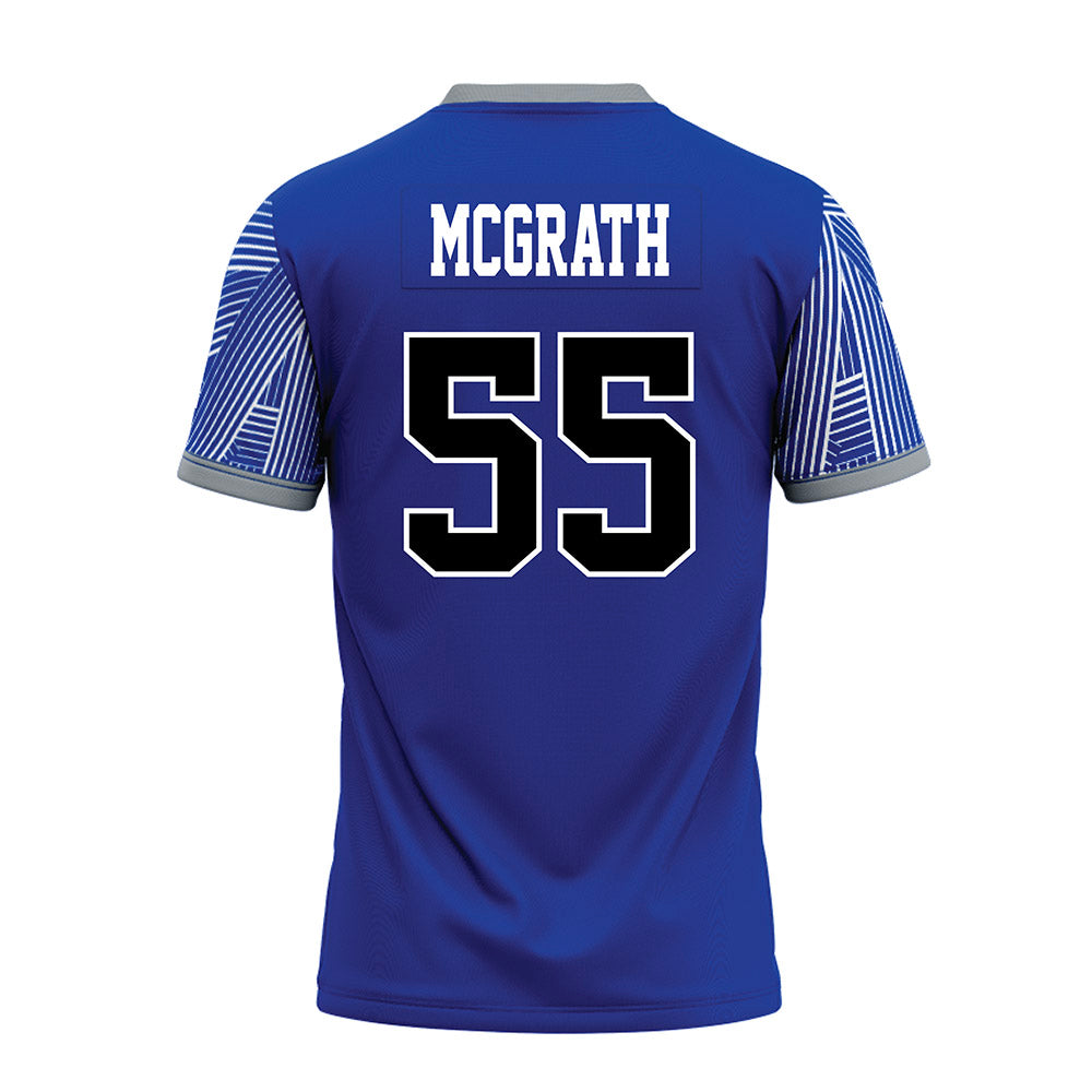 CNU - NCAA Football : Daniel McGrath - Blue Premium Football Jersey-1