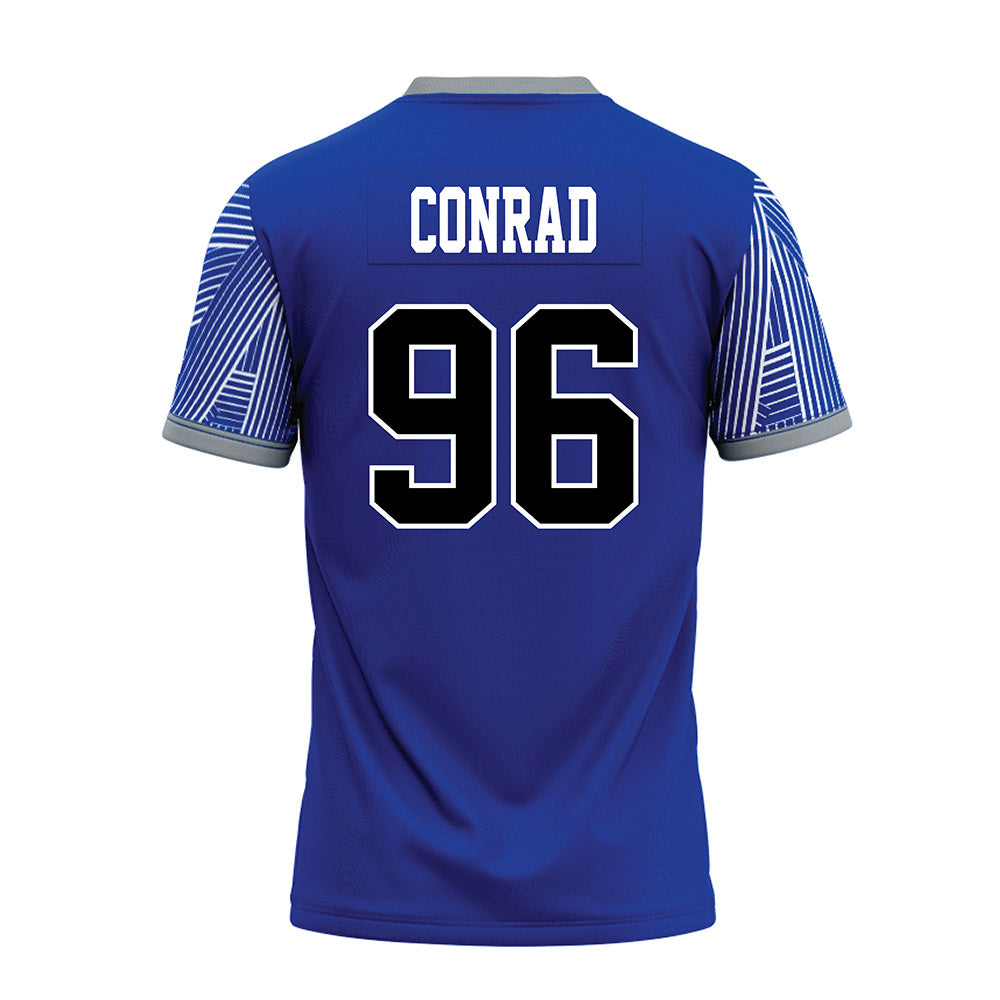 CNU - NCAA Football : Walker Conrad - Blue Premium Football Jersey-1