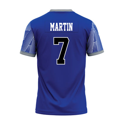 CNU - NCAA Football : Noah Martin - Blue Premium Football Jersey-1