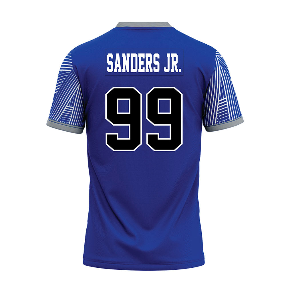 CNU - NCAA Football : Shaun Sanders Jr. - Blue Premium Football Jersey-1