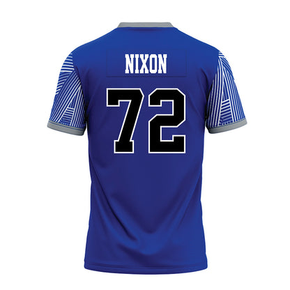 CNU - NCAA Football : Evan Nixon - Blue Premium Football Jersey-1