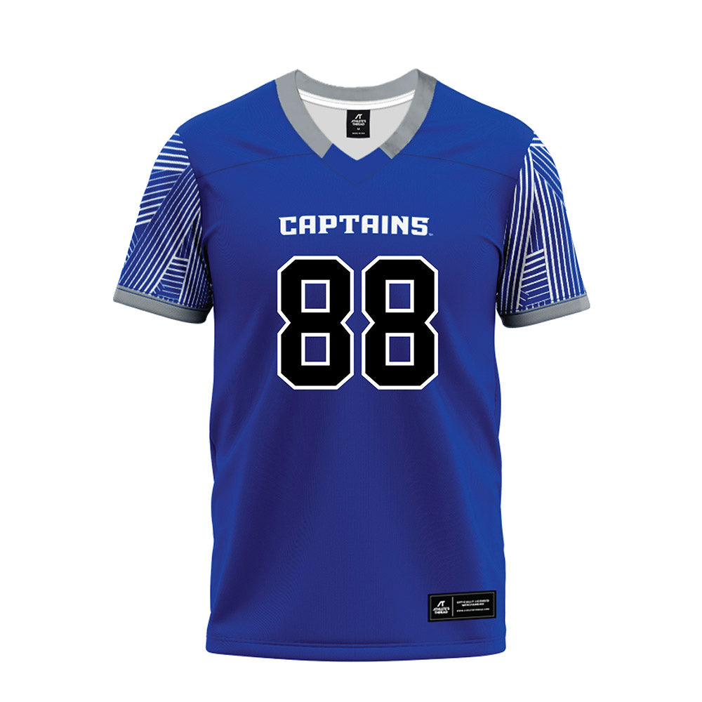 CNU - NCAA Football : Deven Norman - Blue Premium Football Jersey-0