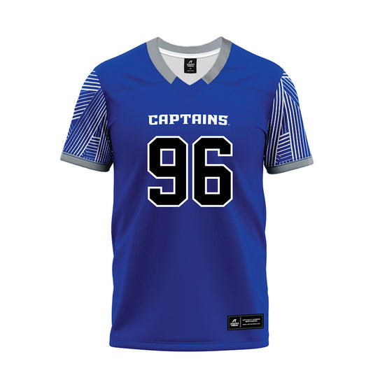 CNU - NCAA Football : Walker Conrad - Blue Premium Football Jersey-0
