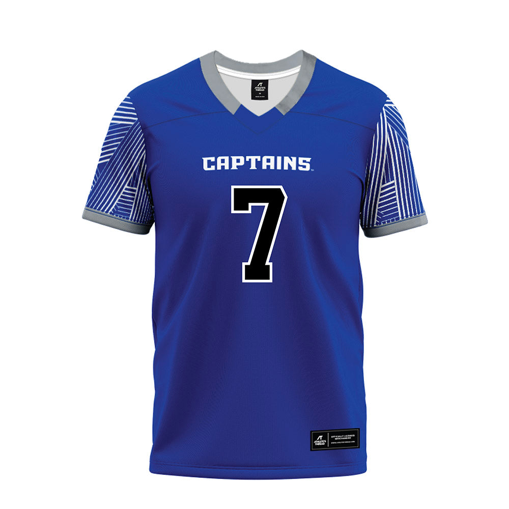 CNU - NCAA Football : Noah Martin - Blue Premium Football Jersey-0