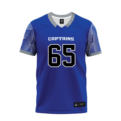 CNU - NCAA Football : Chris Duellman - Blue Premium Football Jersey-0