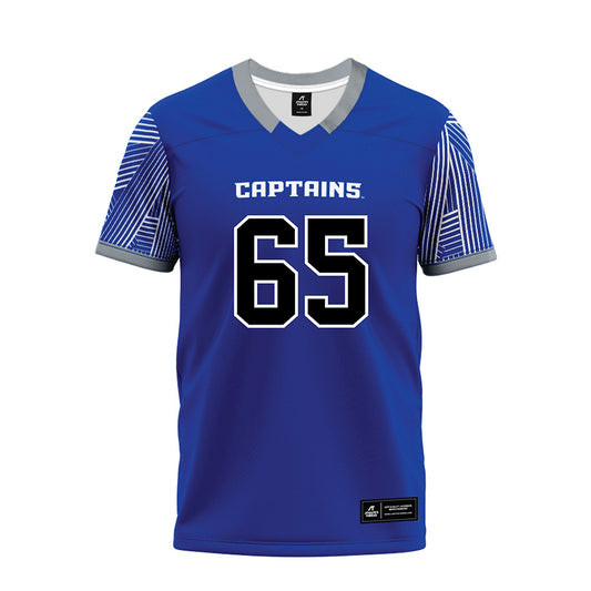 CNU - NCAA Football : Chris Duellman - Blue Premium Football Jersey-0