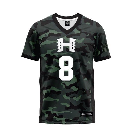 Hawaii - NCAA Football : Kilinahe Mendiola-Jensen - Premium Football Jersey-0