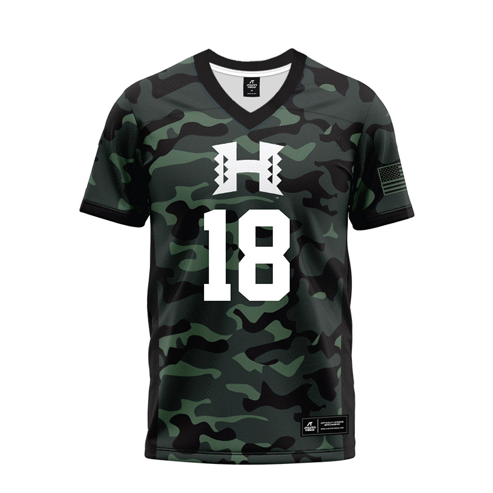 Hawaii - NCAA Football : Caleb Freeman - Premium Football Jersey