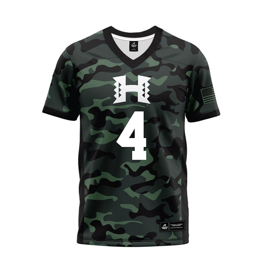 Hawaii - NCAA Football : Elijah Palmer - Premium Football Jersey-0
