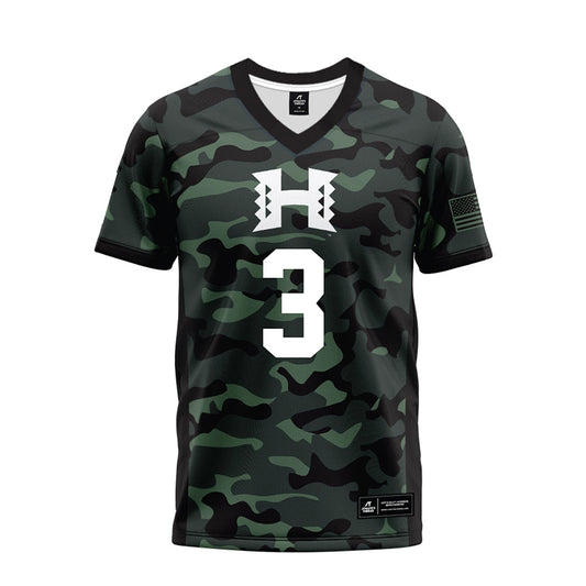Hawaii - NCAA Football : Nick Cenacle - Premium Football Jersey-0