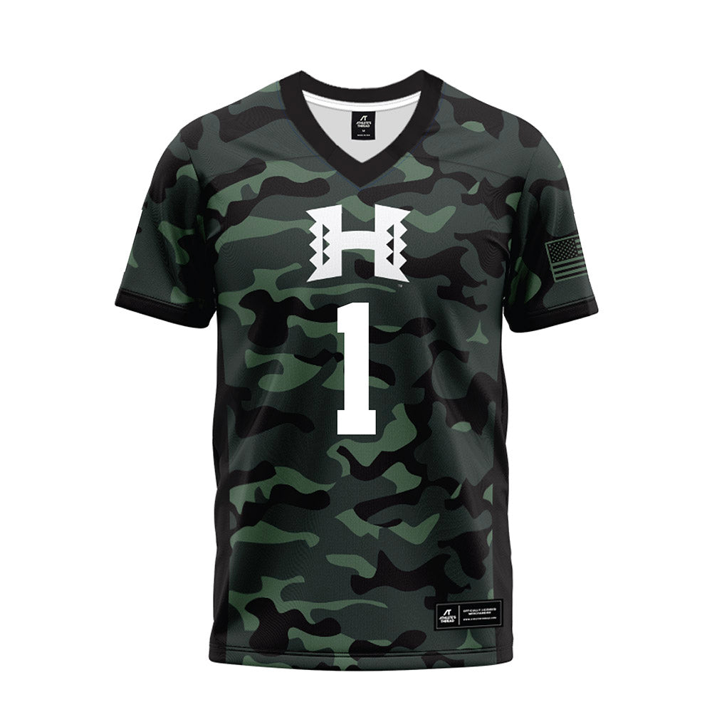 Hawaii - NCAA Football : Brandon White - Premium Football Jersey-0