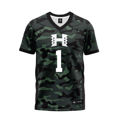 Hawaii - NCAA Football : Brandon White - Premium Football Jersey-0