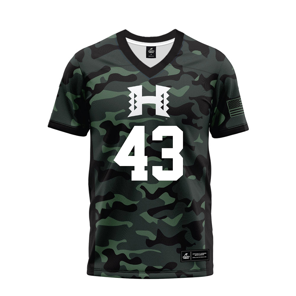 Hawaii - NCAA Football : Alika Cavaco-Amoy - Premium Football Jersey