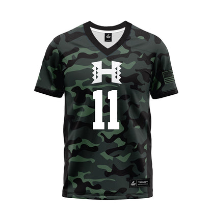 Hawaii - NCAA Football : Jamih Otis - Premium Football Jersey-0