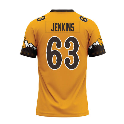 Wyoming - NCAA Football : Braylon Jenkins - Gold Premium Football Jersey