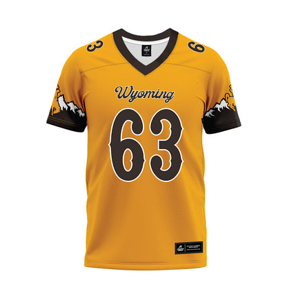 Wyoming - NCAA Football : Braylon Jenkins - Gold Premium Football Jersey