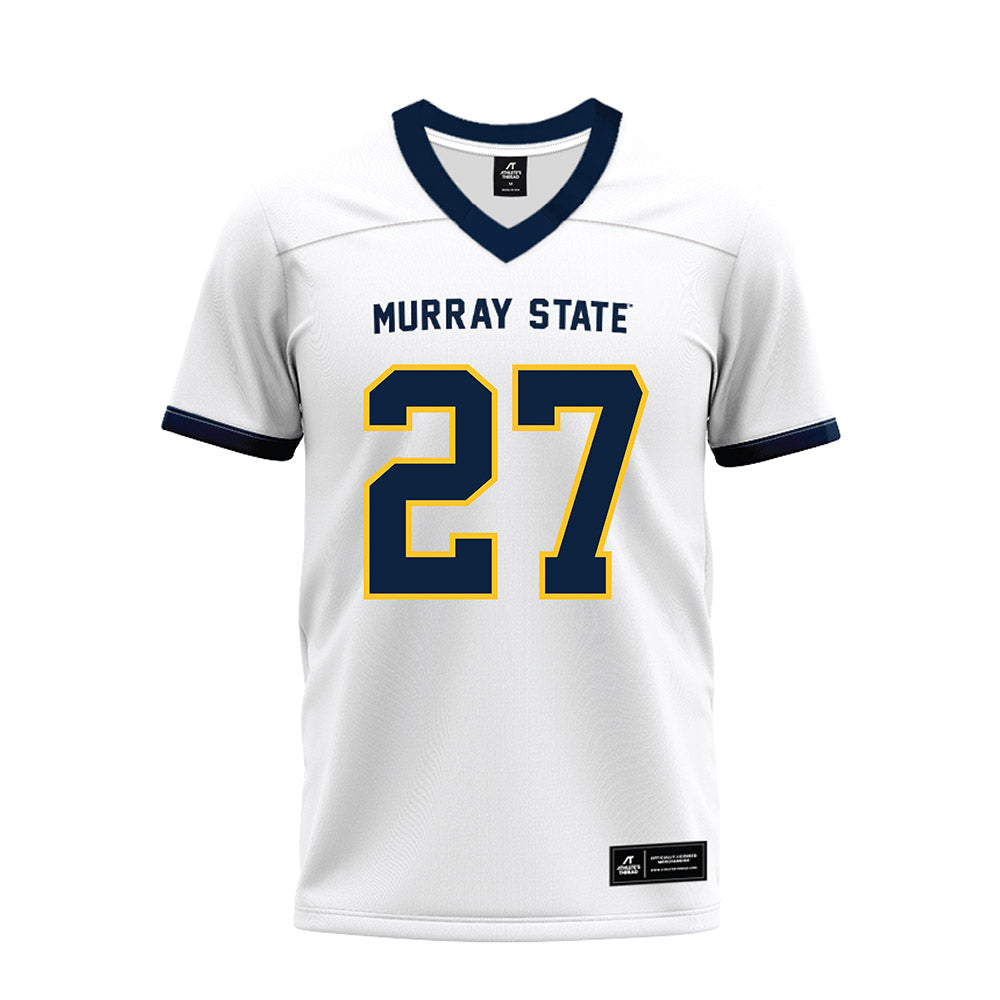 Murray State - NCAA Football : Zayden Cook - White Premium Football Jersey-0