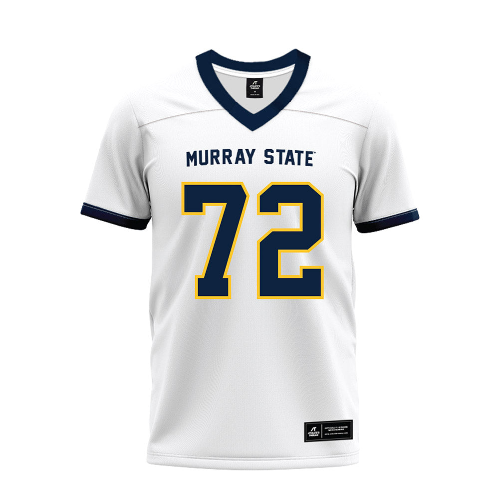 Murray State - NCAA Football : Cameron Mayes-Stancil - White Premium Football Jersey-0