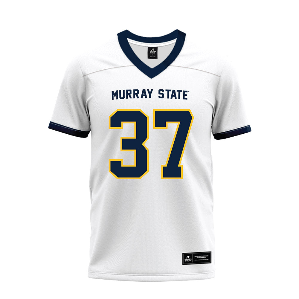 Murray State - NCAA Football : Logan Laughlin - White Premium Football Jersey-0