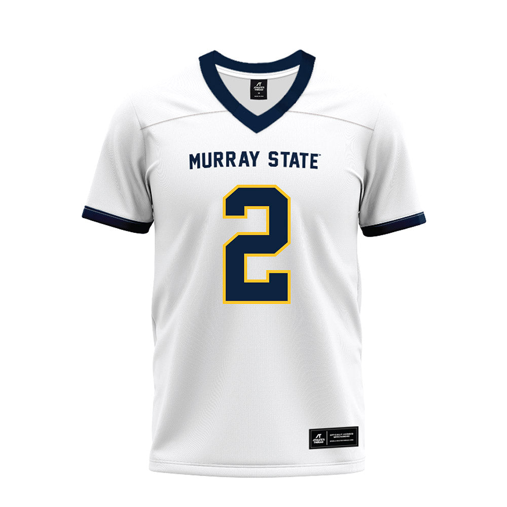 Murray State - NCAA Football : Michael Thomas Jr - White Premium Football Jersey-0