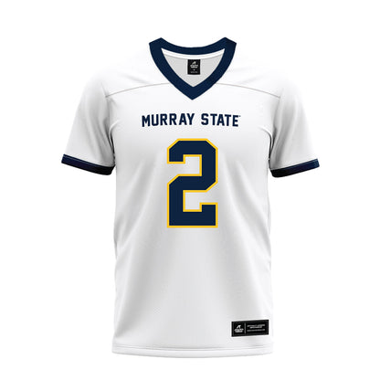 Murray State - NCAA Football : Michael Thomas Jr - White Premium Football Jersey-0