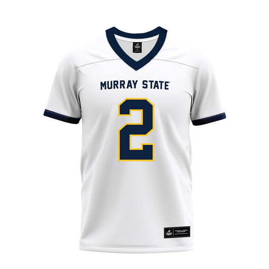 Murray State - NCAA Football : Michael Thomas Jr - White Premium Football Jersey-0