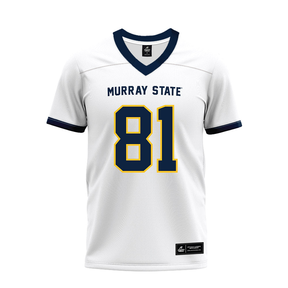 Murray State - NCAA Football : Ty Brown - White Premium Football Jersey-0