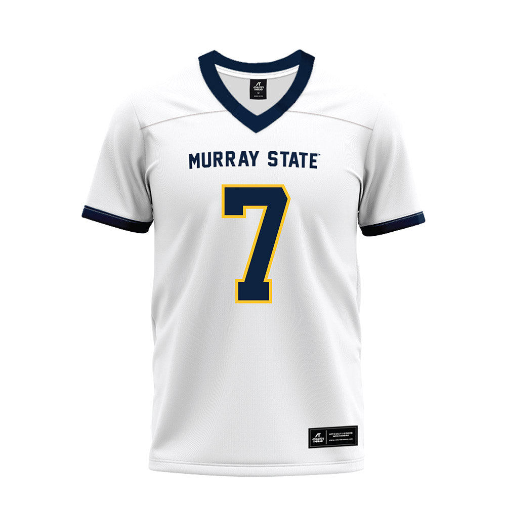 Murray State - NCAA Football : Marion Ponds - White Premium Football Jersey-0