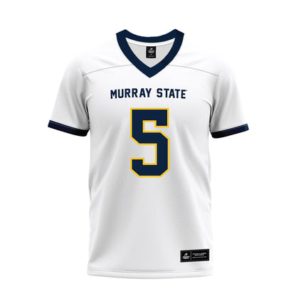 Murray State - NCAA Football : Sawyer Deerman - White Premium Football Jersey-0
