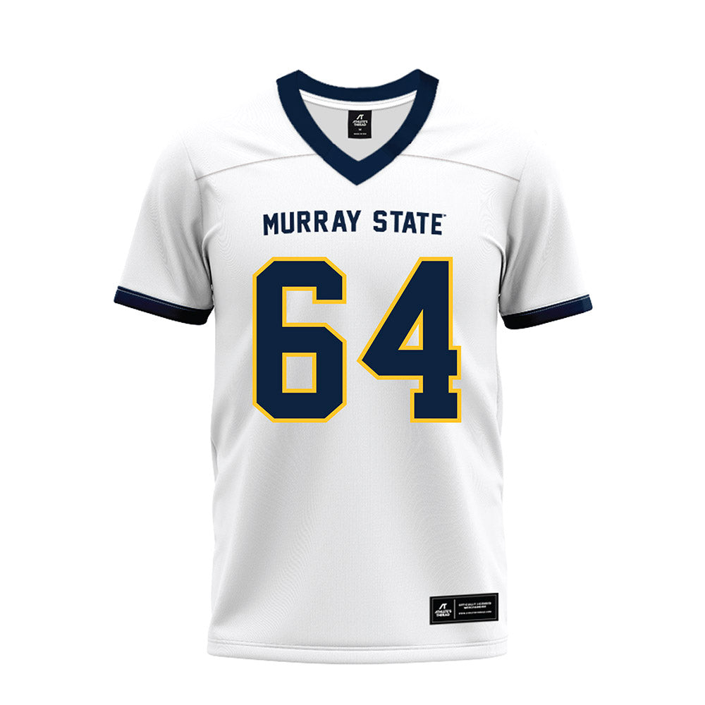 Murray State - NCAA Football : Kenneth McGill - White Premium Football Jersey-0