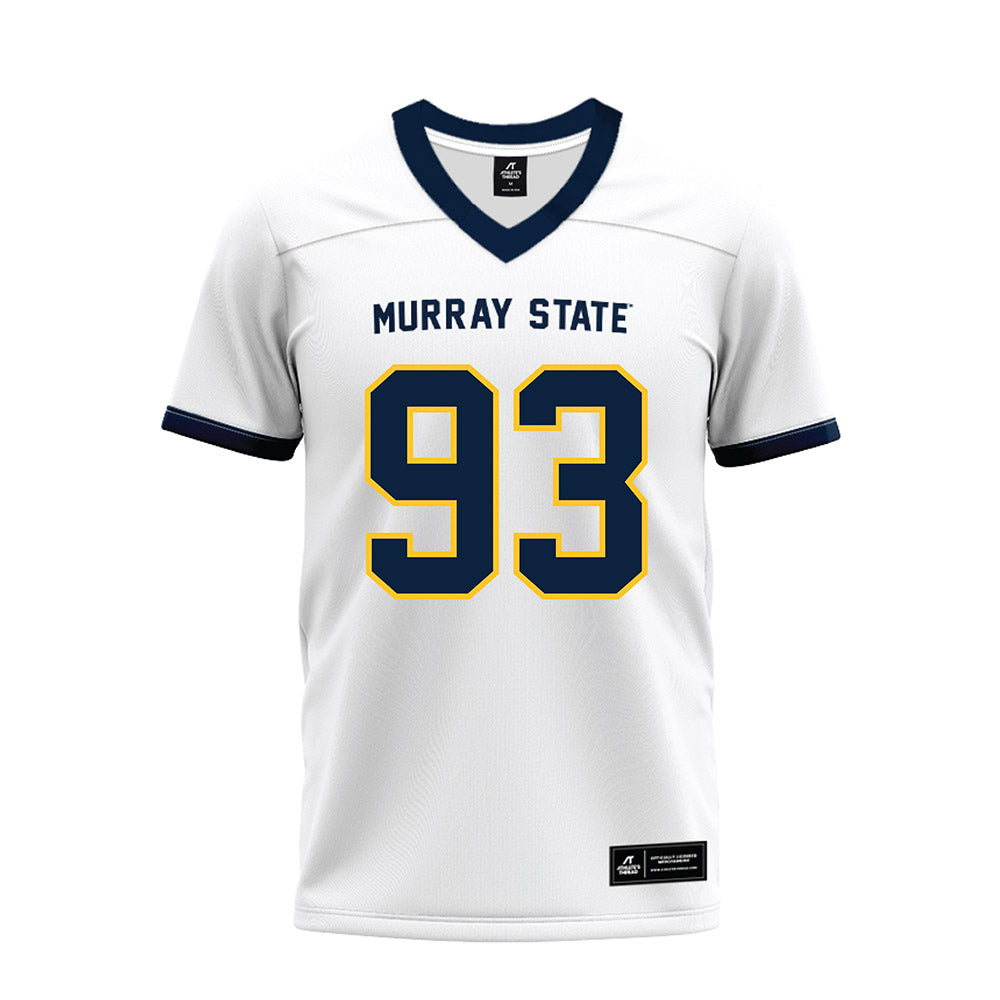 Murray State - NCAA Football : CJ Sanderson - White Premium Football Jersey-0
