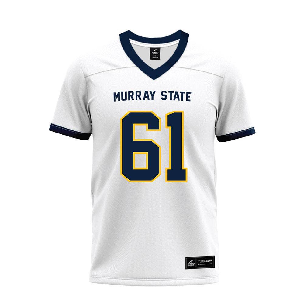 Murray State - NCAA Football : AJ Shadid - White Premium Football Jersey-0