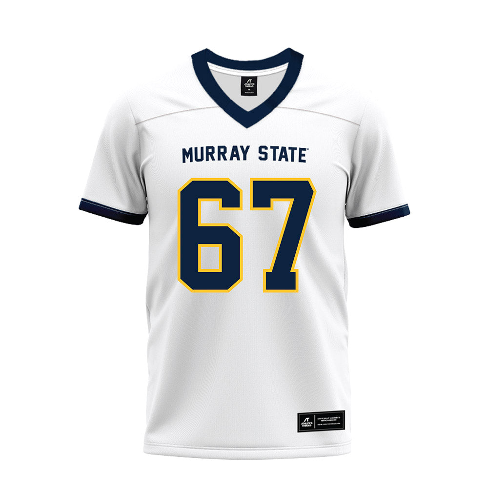 Murray State - NCAA Football : Thatcher Nagle - White Premium Football Jersey-0