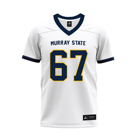 Murray State - NCAA Football : Thatcher Nagle - White Premium Football Jersey-0
