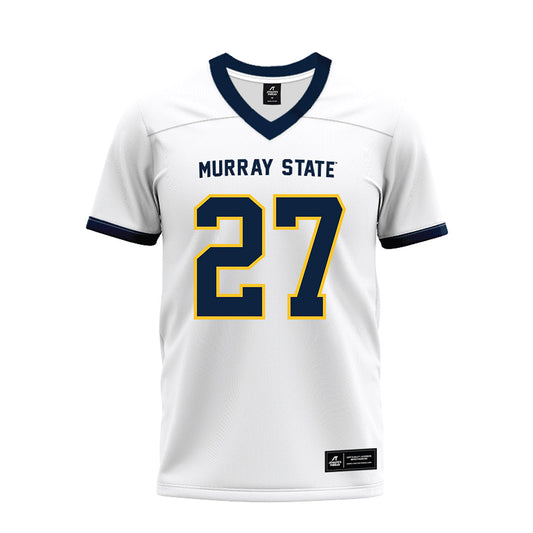 Murray State - NCAA Football : Tomorris Green - White Premium Football Jersey-0