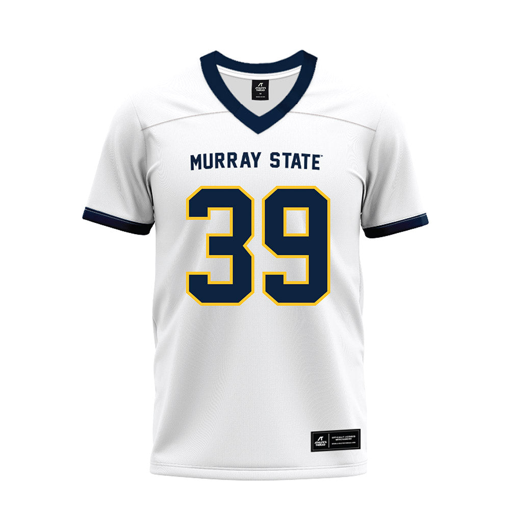 Murray State - NCAA Football : Malachi Williams - White Premium Football Jersey