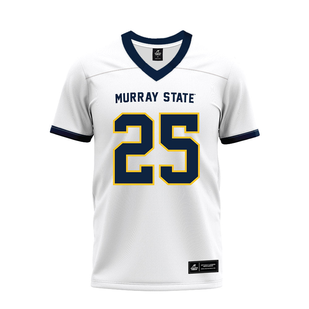 Murray State - NCAA Football : Tate Collins - White Premium Football Jersey-0