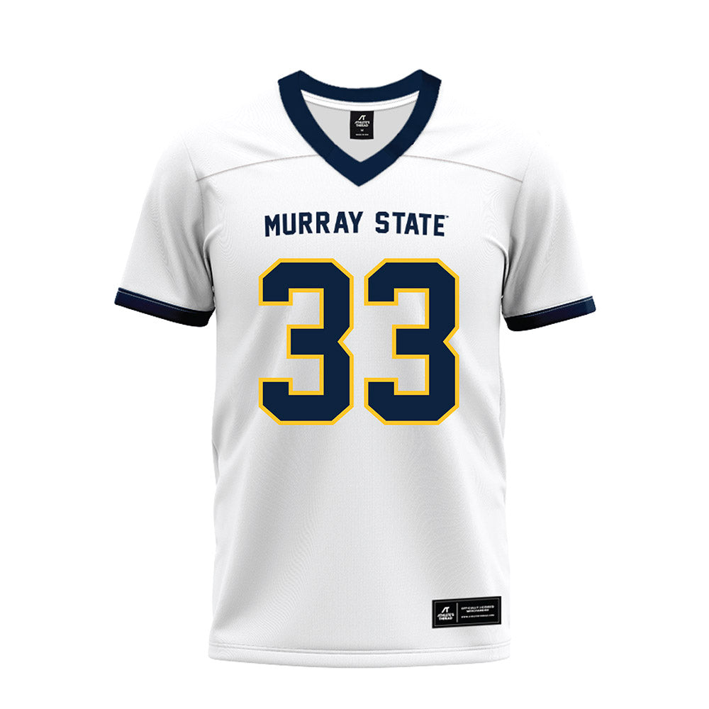 Murray State - NCAA Football : Baxter Wright - White Premium Football Jersey
