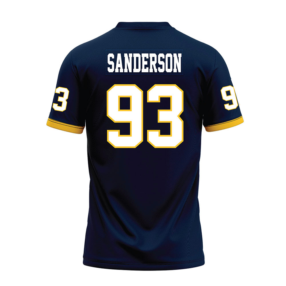 Murray State - NCAA Football : CJ Sanderson - Navy Premium Football Jersey-1
