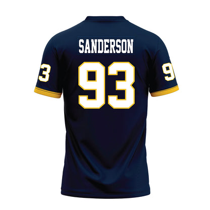 Murray State - NCAA Football : CJ Sanderson - Navy Premium Football Jersey-1