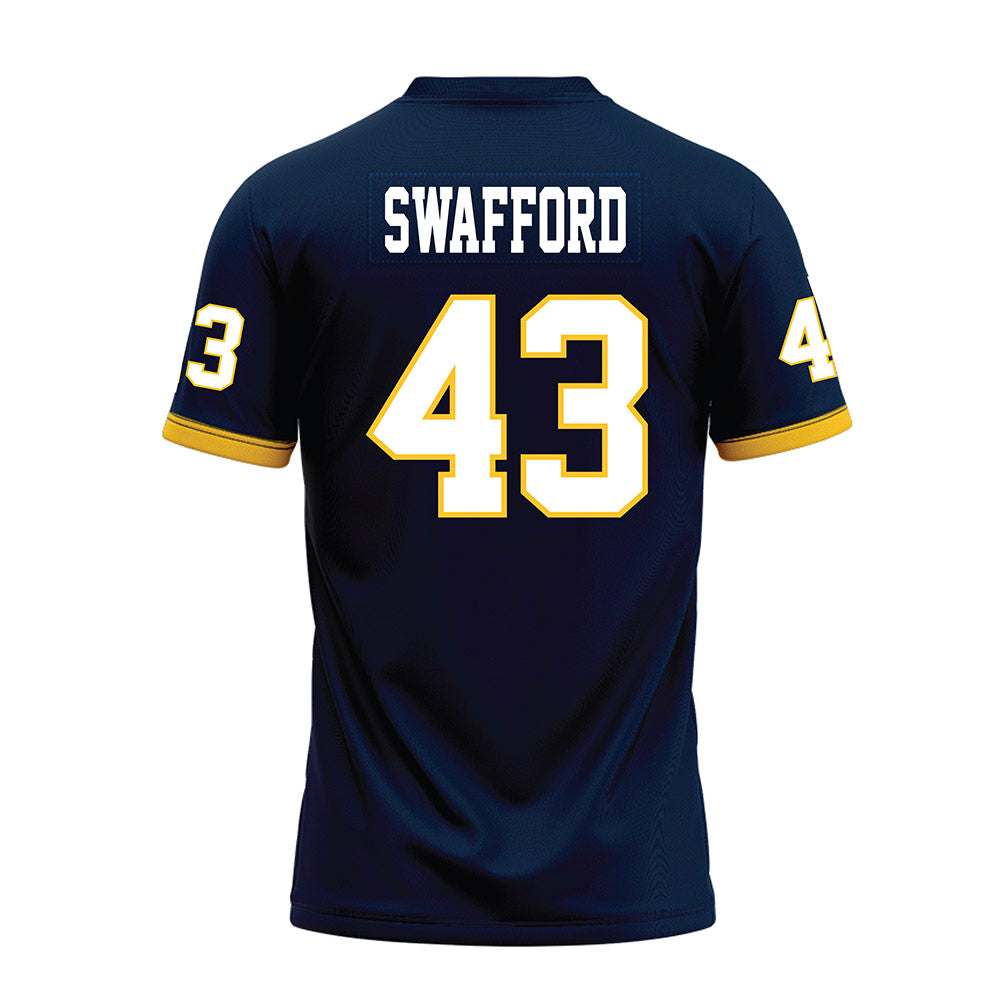 Murray State - NCAA Football : Alex Swafford - Navy Premium Football Jersey-1