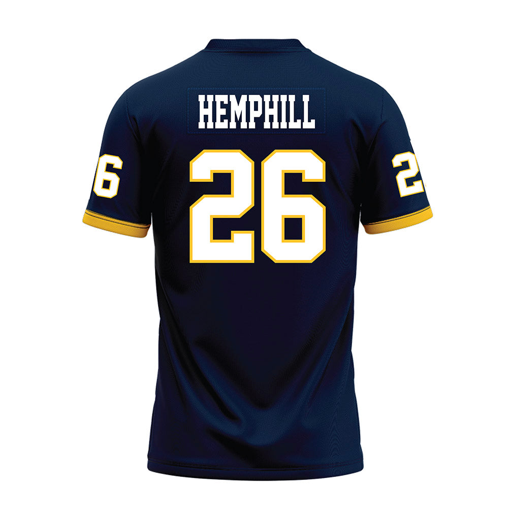 Murray State - NCAA Football : Rett Hemphill - Navy Premium Football Jersey-1