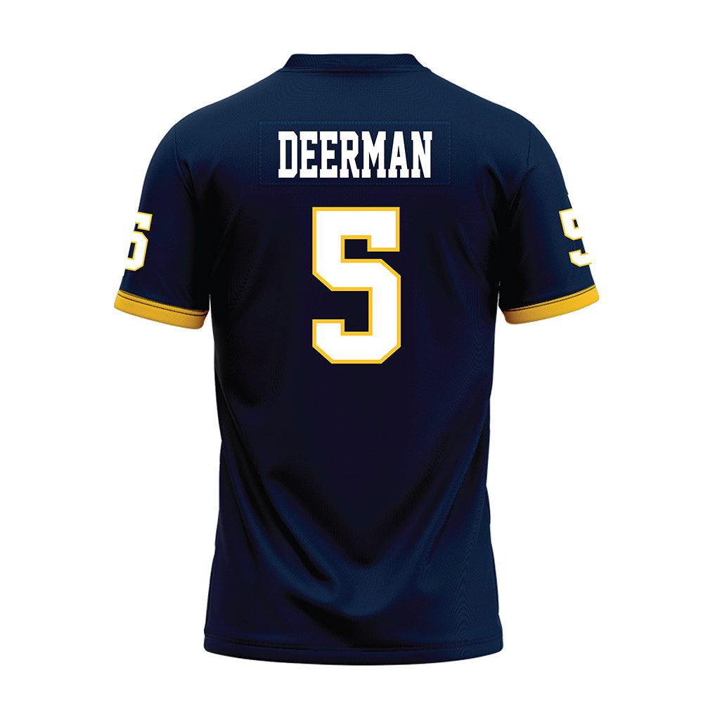 Murray State - NCAA Football : Sawyer Deerman - Navy Premium Football Jersey-1