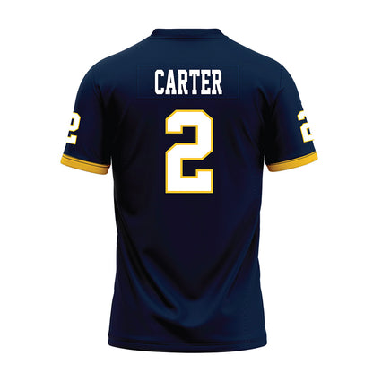 Murray State - NCAA Football : Jkalon Carter - Navy Premium Football Jersey-1