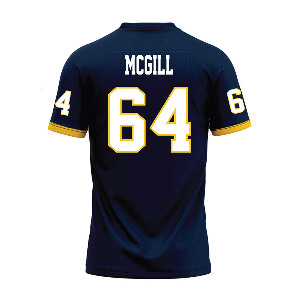 Murray State - NCAA Football : Kenneth McGill - Navy Premium Football Jersey-1